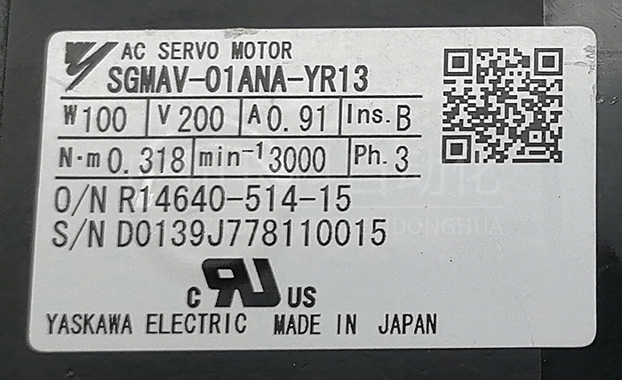 日產原裝安川伺服小電機SGMAS-01A2A-YR13 日產原裝安川伺服小電機SGMAS-01A2A-YR13